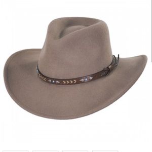 Eddie’s broken arrow wool felt western boho hat